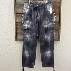 Anthropologie x Sanctuary Tie-Dye Cargo Ladies Large Pants NWT